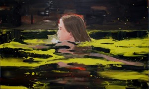Untitled (Chrystal Lake), 2012, Acrylic, enamel on canvas, 200 x 330 cm, copyright Hengesbach Gallery Berlin.