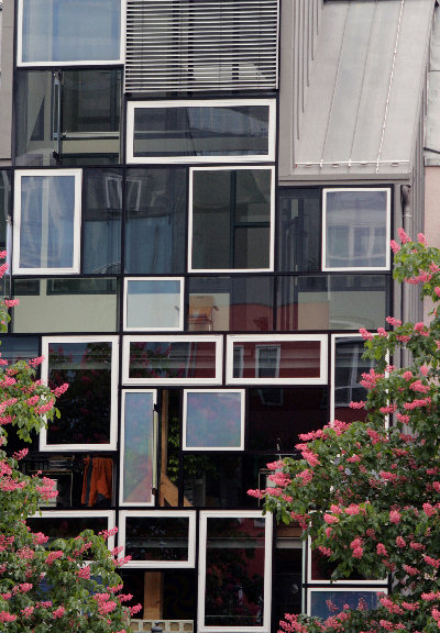 Die Fassade des Jenaer Stadtspeichers - ab 3. Oktober wird  sie zur Projektionsfläche für eine einzigartige Lichtinstallation (Foto: Anne Günther/FSU). 