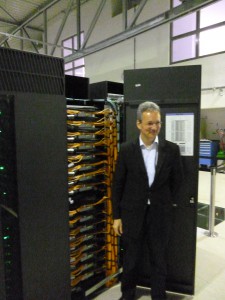 Norbert Attig, einer der IT Spezialisten des Jülicher Forschungszentrums (Foto: Marianne Hoffmann).