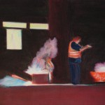 Künstler: Sven Blatt - "Men At Work" | 76 x 130 | 2008 | Öl auf Leinwand
