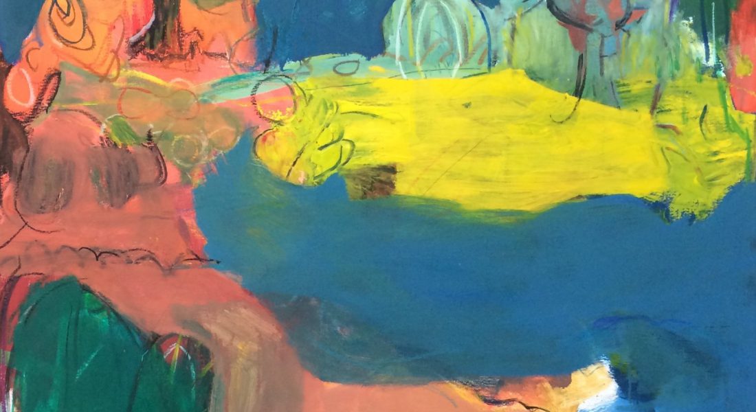 Künstler: Sebastian Mayrle - "colours Island" | 2018 | 120 x 80 cm | Öl und Ölpastell a. LW