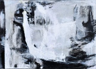 Künstlerin: Anne Samson 2019 | 70 x 50 cm |Tusche, Acrylfarbe, Sand,Marmormehl a. LW | auf Keilrahmen gespannt (ohne Zierrahmen)