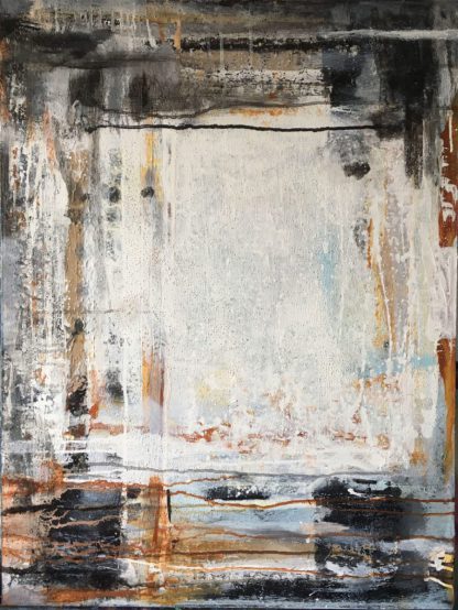 Künstlerin: Anne Samson 2019 | 80 x 60 cm | Tusche, Pigmente, Schellack, Sand, Marmormehl a. LW | auf Keilrahmen gespannt (ohne Zierrahmen)