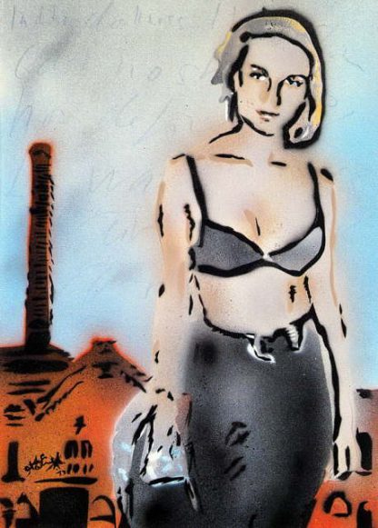 Künstler: Armin Schanz | 2013 | 70 x 50 cm | Graffito auf Leinwand, rückseitig geklammert