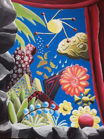 Luzian Flück: "Jahreszeiten" | 2019 | 80 x 60 cm | Acryl auf Leinwand | auf Keilrahmen gespannt, ohne Zierrahmen