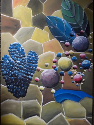 Luzian Flück: "Terrasse" | 2019 | 100 x 70 cm | Acryl auf Leinwand | auf Keilrahmen gespannt, ohne Zierrahmen