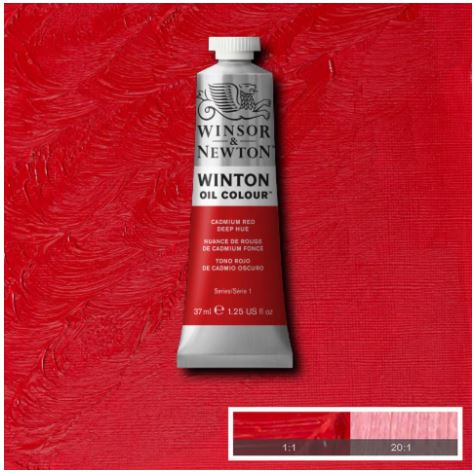Featured image for 'WINSOR&NEWTON Winton Feine Ölfarbe - KADMIUM ROT DUNKEL FARBTON 098 (37ml)'