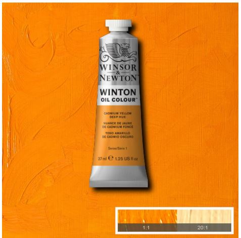 Featured image for 'WINSOR&NEWTON Winton Feine Ölfarbe - KADMIUMGELB DUNKEL FARBTON 115 (37ml)'