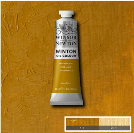 Featured image for 'WINSOR&NEWTON Winton Feine Ölfarbe - GELBER OCKER 744 (37ml)'