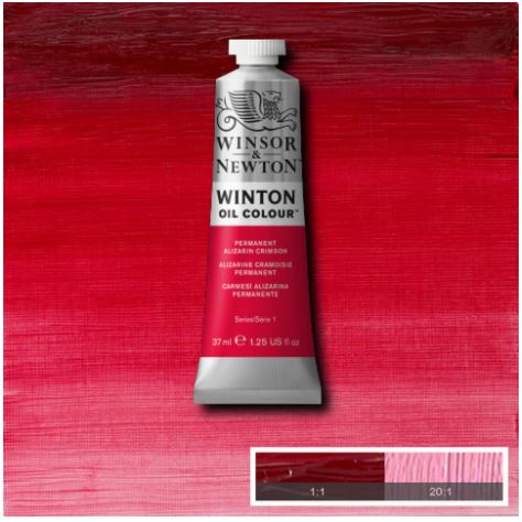 Featured image for 'WINSOR&NEWTON Winton Feine Ölfarbe - PERMANTENT ALIZARINKARMESIN 468 (37ml)'