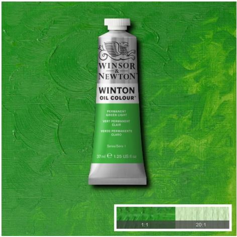 Featured image for 'WINSOR&NEWTON Winton Feine Ölfarbe - PERMANENT GRÜN HELL 483 (37ml)'