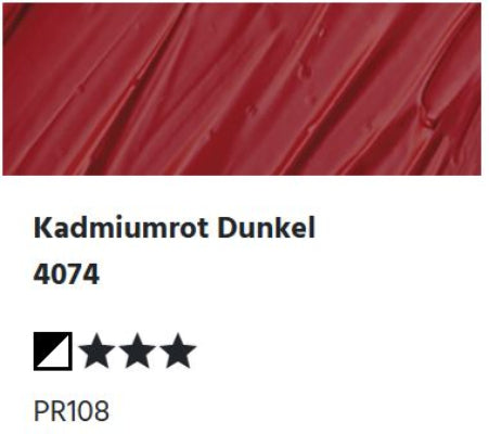 Featured image for 'LUKAS Cryl PASTOS (HEAVY BODY) - Kadmiumrot Dunkel 4074 (37ml)'