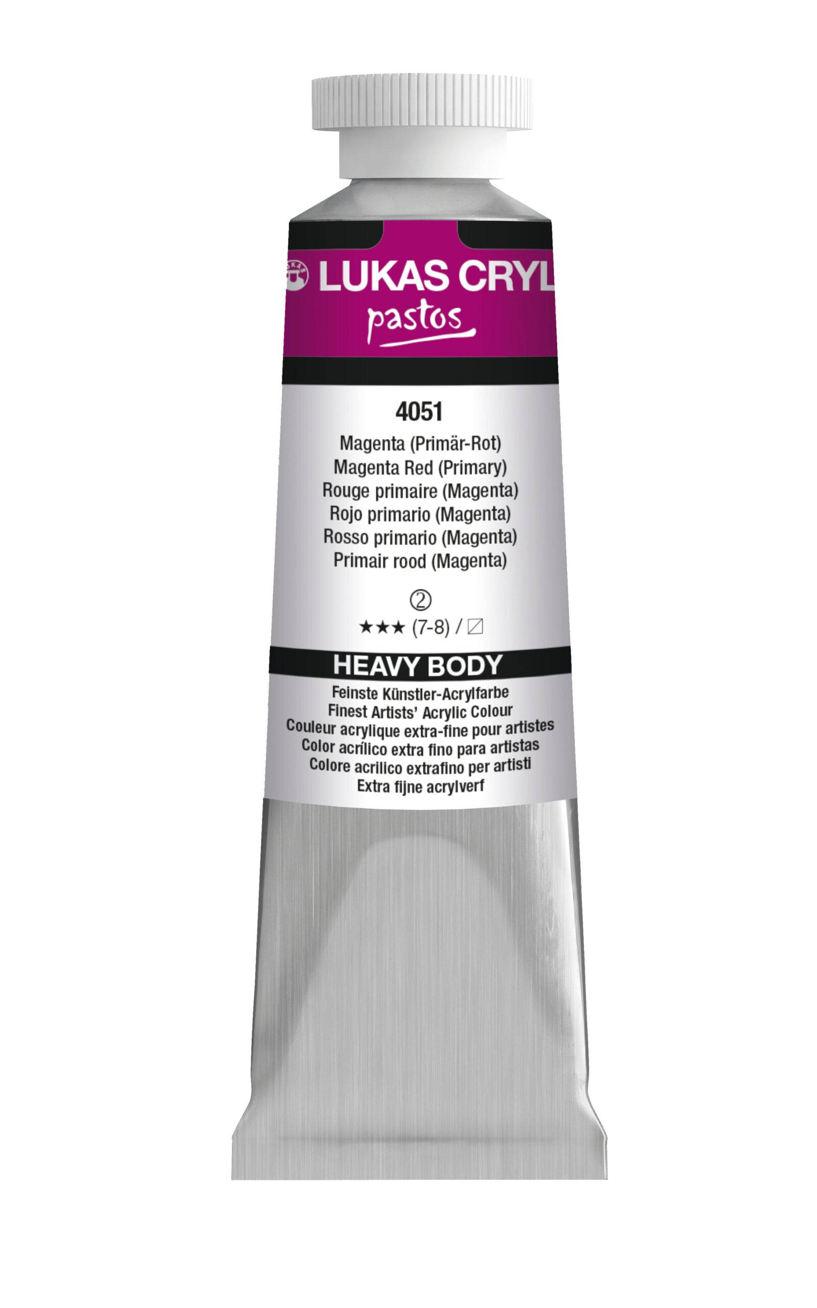 Featured image for 'LUKAS Cryl PASTOS (HEAVY BODY) - Magenta (Primär-Rot) 4051 (37ml)'