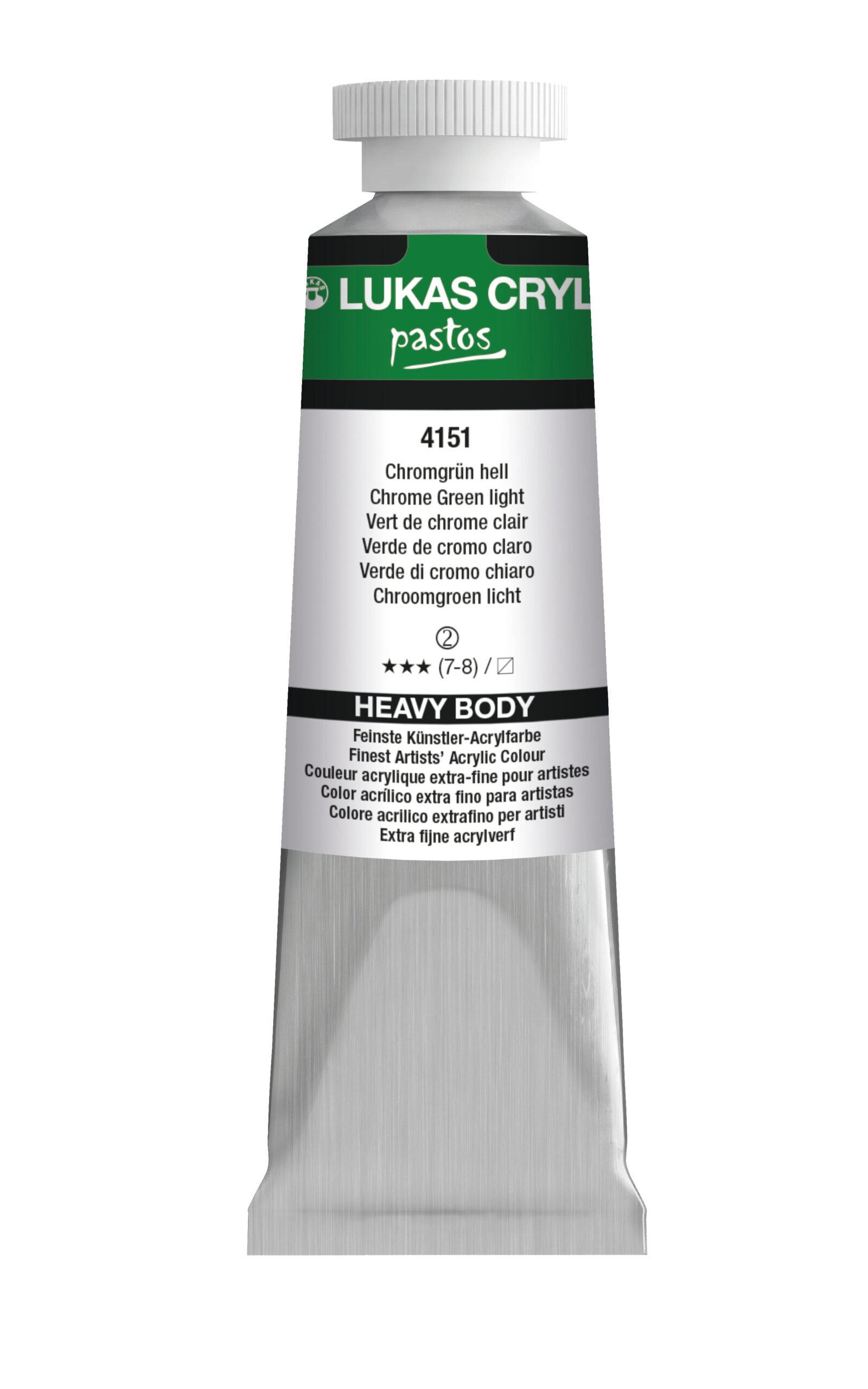 Featured image for 'LUKAS Cryl PASTOS (HEAVY BODY) - Chromgrün Hell 4151 (37ml)'