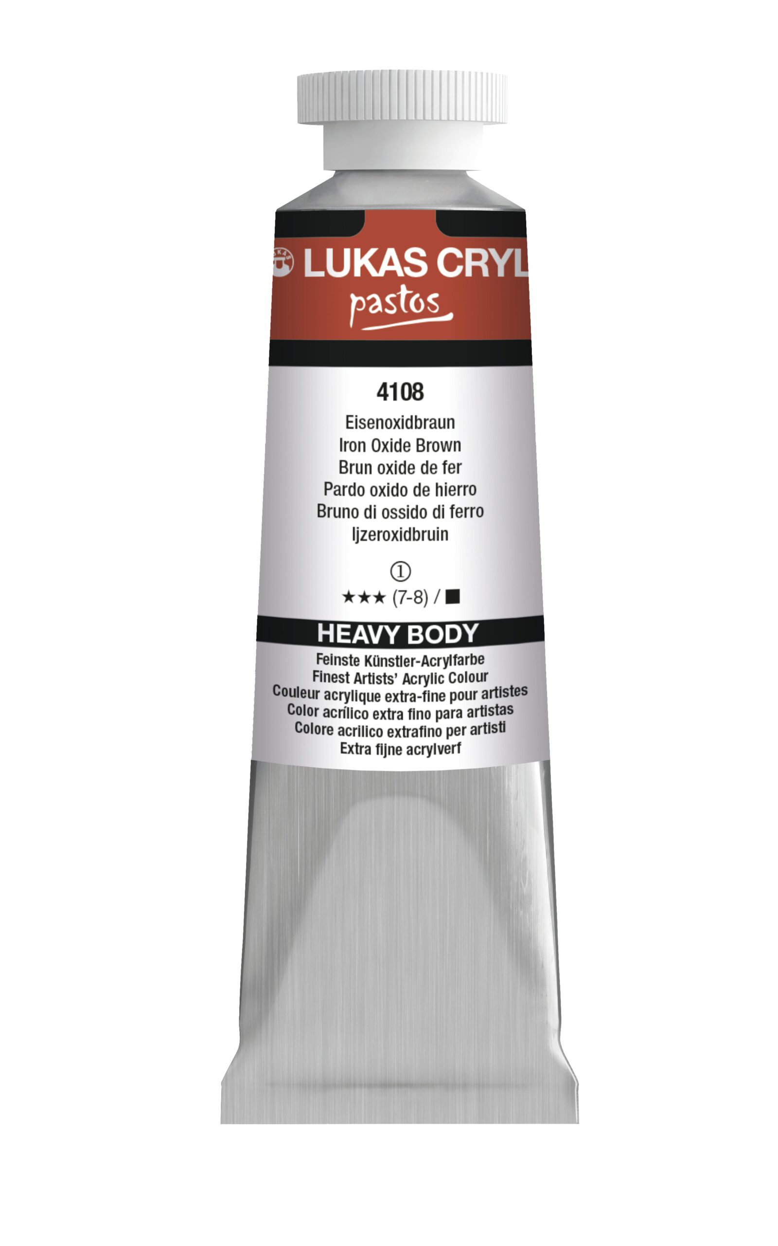 Featured image for 'LUKAS Cryl PASTOS (HEAVY BODY) - Eisenoxidbraun 4108 (37ml)'