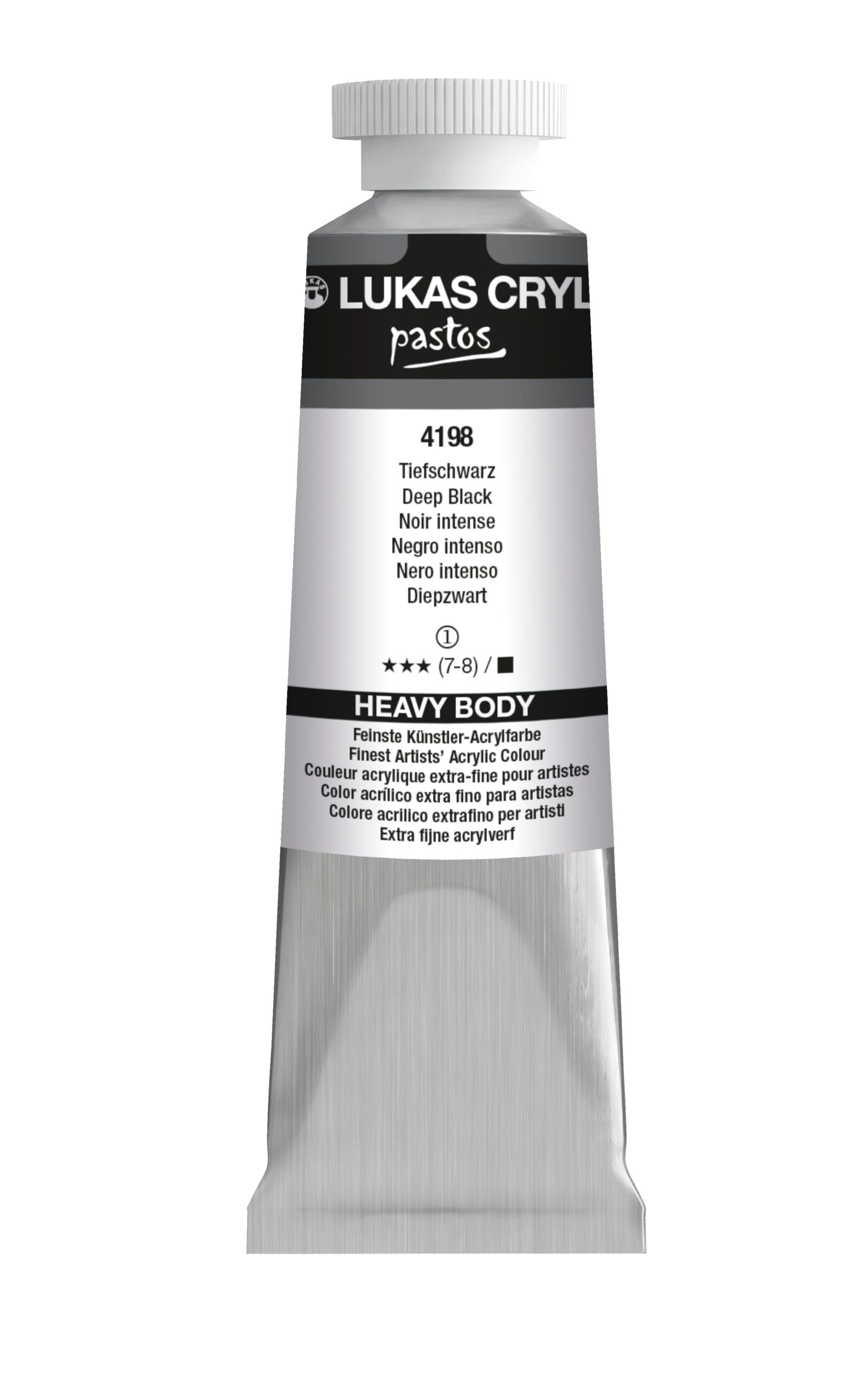 Featured image for 'LUKAS Cryl PASTOS (HEAVY BODY) - Tiefschwarz 4198 (37ml)'